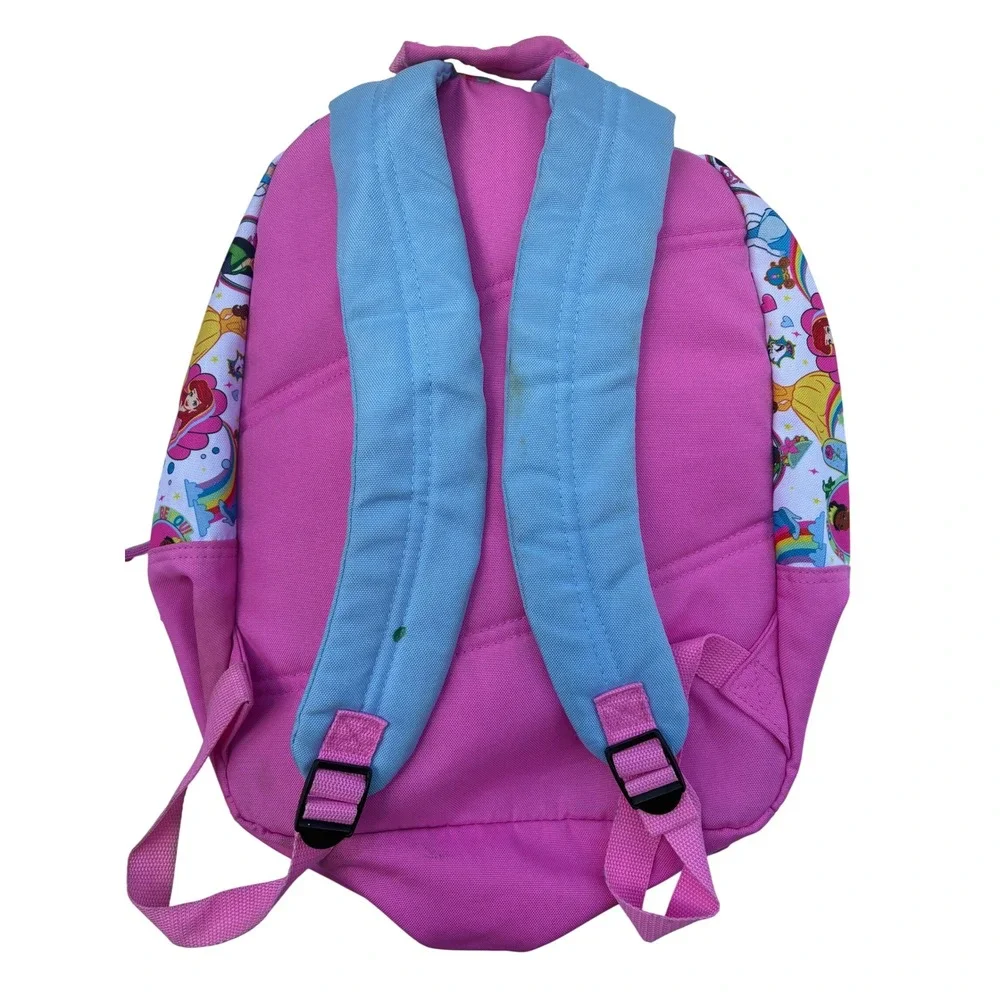Disney Princess Be True Be You Backpack Pink Purple Ariel Belle Tiana School Bag